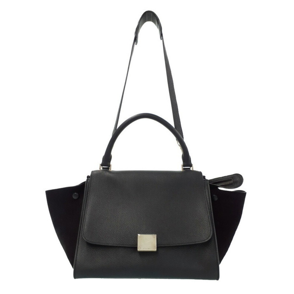 Celine Trapeze Leather 2WAY Handbag Shoulder Bag